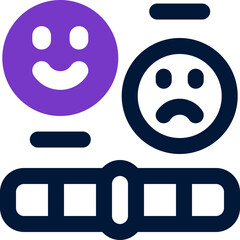 scale satisfaction duotone icon. Sleek and modern vector icon for websites, mobile apps, marketing materials, and corporate design. Fully scalable and ready to use.