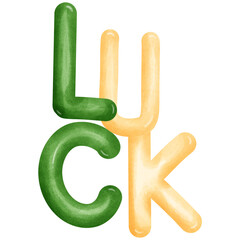 Watercolor Saint Patrick day png file