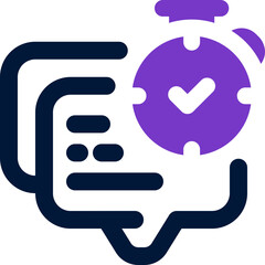 quick response duotone icon. Sleek and modern vector icon for websites, mobile apps, marketing materials, and corporate design. Fully scalable and ready to use.