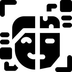 Obraz premium humanoid glyph icon. Strong and solid vector icon for websites, mobile interfaces, presentations, and visual branding. High quality and easy to edit.