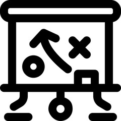 strategy line icon. Clean and minimalist vector icon for websites, mobile apps, presentations, and logos. Fully scalable and customizable for any project.