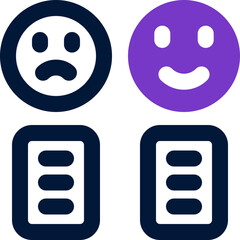 satisfied customer duotone icon. Sleek and modern vector icon for websites, mobile apps, marketing materials, and corporate design. Fully scalable and ready to use.