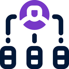 segmentation duotone icon. Sleek and modern vector icon for websites, mobile apps, marketing materials, and corporate design. Fully scalable and ready to use.