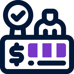 competitor analysis duotone icon. Sleek and modern vector icon for websites, mobile apps, marketing materials, and corporate design. Fully scalable and ready to use.