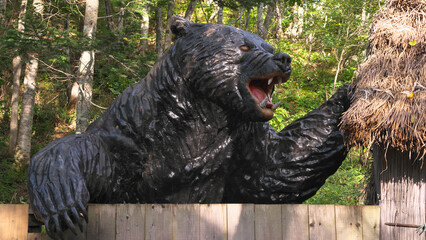 三毛別羆事件のヒグマ（Sankebetsu Brown Bear Incident Reconstruction Location）