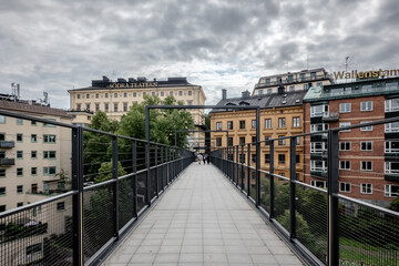 Historical old streets and architecture Old town of Stockholm, Sweden