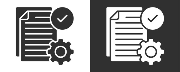 Checklist Icon Set Vector Collection Isolated In Black And White