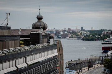 Historical old streets and architecture Old town of Stockholm, Sweden