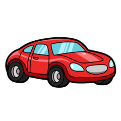 Obraz premium Modern Passenger Car Vehicle Illustration
