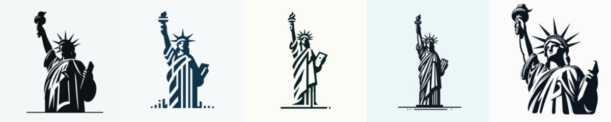 STATUE OF LIBERTY VECTOR WHITE BACKGROUND © Andreas