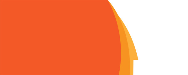 Abstract orange and yellow geometric shapes isolated on transparent background