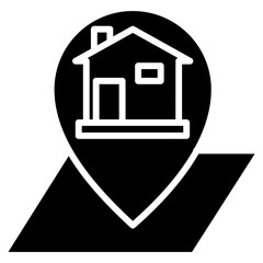 house location icon vector