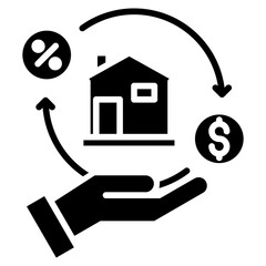 mortgage icon vector