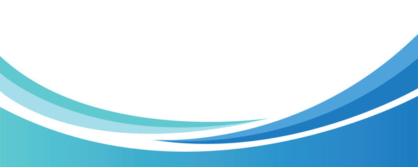 Abstract blue wave design isolated on transparent background