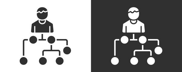 Diagram Icon Set Vector Collection Isolated In Black And White