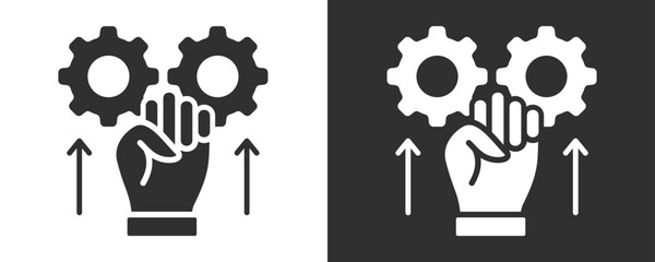 Revolution Icon Set Vector Collection Isolated In Black And White