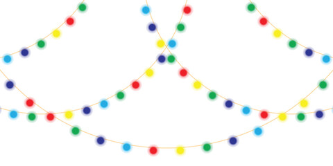 PNG Colorful light dots decoration isolated on transparent background vector illustration