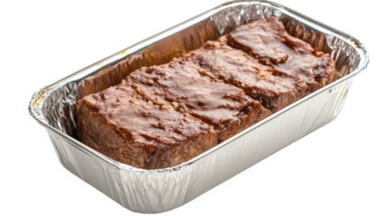 Open aluminum container showcasing sleek, shiny surface and spacious interior, ideal for storage or packaging isolated on white background