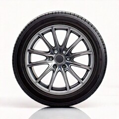 Obraz premium Wheel Car white background 