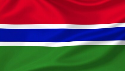 Naklejka premium flag of The Gambia
