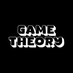 Vector Text Illustration For Game Theory.