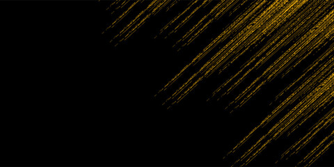 Obraz premium Abstract halftone yellow dots pattern and black gradient grunge texture background. vector illustration eps10