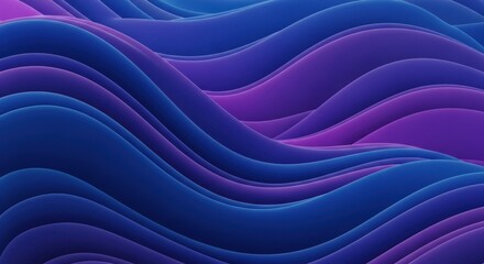 Abstract flowing waves of blue and purple hues creating a mesmerizing and dynamic visual texture