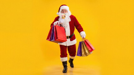Santa Claus on a Shopping Spree with Ice Cream