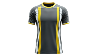 Gray Sports Jersey Isolated on White Background