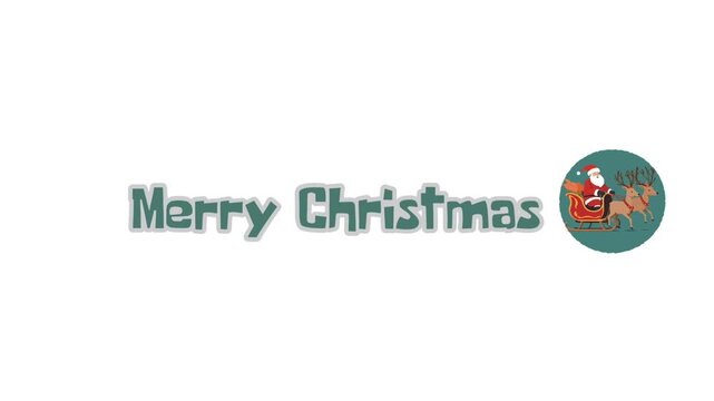 christmas greeting card with reindeer