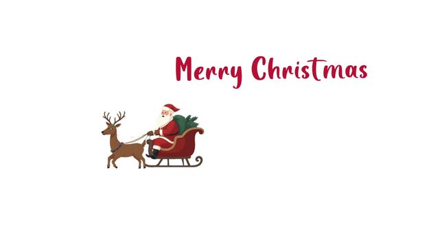 santa claus and reindeer