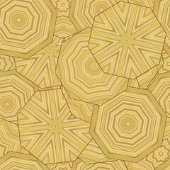 Decorative art-deco design element, floral ornament. Seamless pattern for bandana, shawl, hijab, silk neck scarf. Kerchief design or tablecloth print, scarf, towel. For textile, cotton fabric.