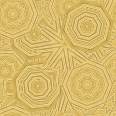 Decorative art-deco design element, floral ornament. Seamless pattern for bandana, shawl, hijab, silk neck scarf. Kerchief design or tablecloth print, scarf, towel. For textile, cotton fabric.