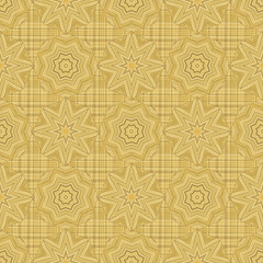 Decorative art-deco design element, floral ornament. Seamless pattern for bandana, shawl, hijab, silk neck scarf. Kerchief design or tablecloth print, scarf, towel. For textile, cotton fabric.