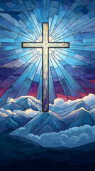 Obraz premium Archangel with Sword and Serpent – AI Generative