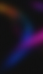Fototapeta premium Abstract futuristic dark background with vibrant colorful light leaks and soft gradient blur effects