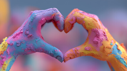 Close-up of fingers touching to create holographic interface with light particles, futuristic connection and digital communication concept generated AI