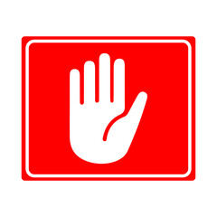 Obraz premium Stop Sign Icon. Warning Symbol Isolated on Transparent Background