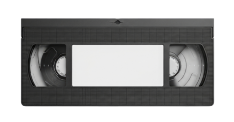 Vintage vhs tape transparent background cutout png
