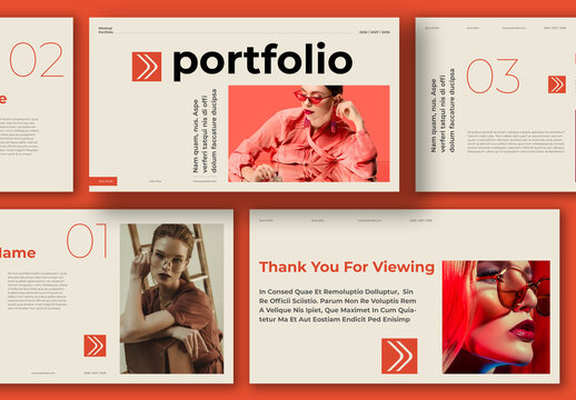 Clean Interactive Portfolio Layout