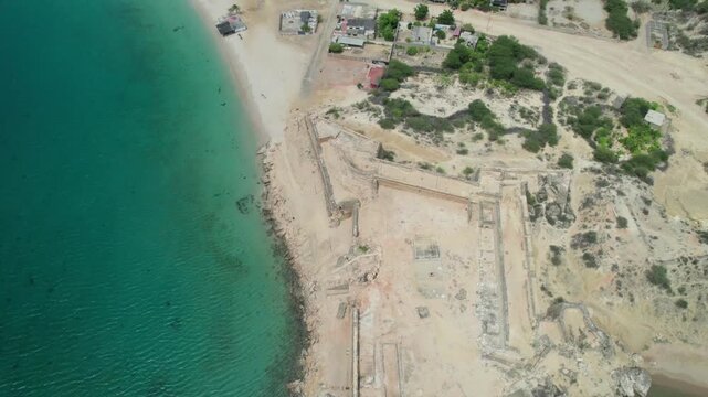 Historic Fortaleza de Araya, Drone Panorama Caribbean Coast