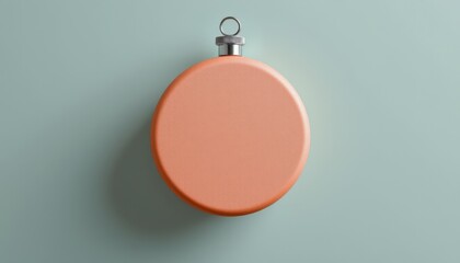 Simple Circular Stopwatch on Soft Blue Background with Minimalistic Design Aesthetic for Timekeeping Concept
