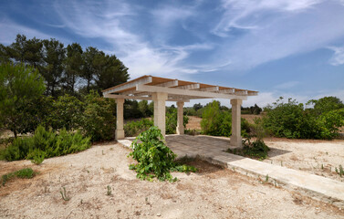 Gazebo in campagna