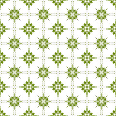 Decorative Dutch Floral Tile in Delft Style