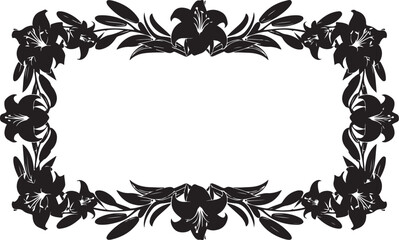 Luxury Floral Ornament Frame Set