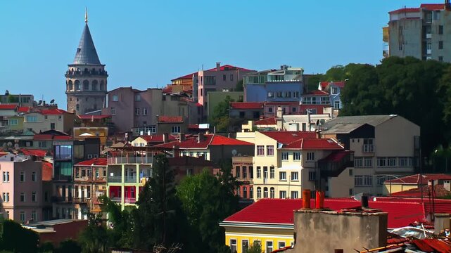 Galata Tower and Historic Buildings of Beyoglu, Istanbul