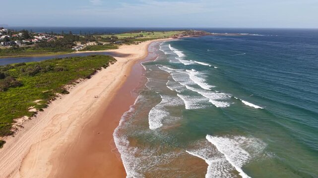Northern Beaches, Australia, Dee Why Ocean Views, Australian Suburb from above.