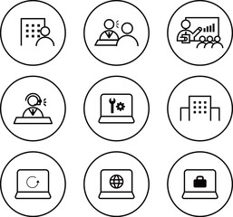 IT Support & Presentation / IT系アイコンセット