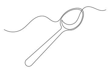 Kitchen utensil icon simple outline single line art illustration isolated