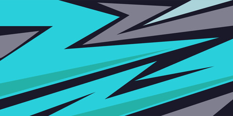 blue Abstract Vector with Sharp Lines background design for sport, racing, gaming, theme
